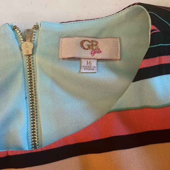 GB girls striped dress size 16 - Picture 2 of 3